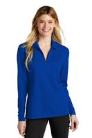 Ladies Nike Micro Pique 2.0 Long Sleeve Polo - Game Royal