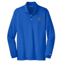 Nike Long Sleeve Dri-FIT Stretch Tech Polo - Blue Sapphire