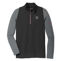 Men's Nike Golf Dri-FIT 1/2-Zip Cover-Up - Black/Dark Grey/Gym Red