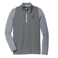 Men's Nike Golf Dri-FIT 1/2-Zip Cover-Up - Dark Grey/Cool Grey/Volt