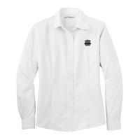 Ladies Long Sleeve Non-Iron Twill Shirt - White