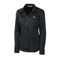Cutter & Buck Ladies L/S Epic Easy Care Nailshead - Black