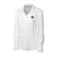 Cutter & Buck Ladies L/S Epic Easy Care Nailshead - White
